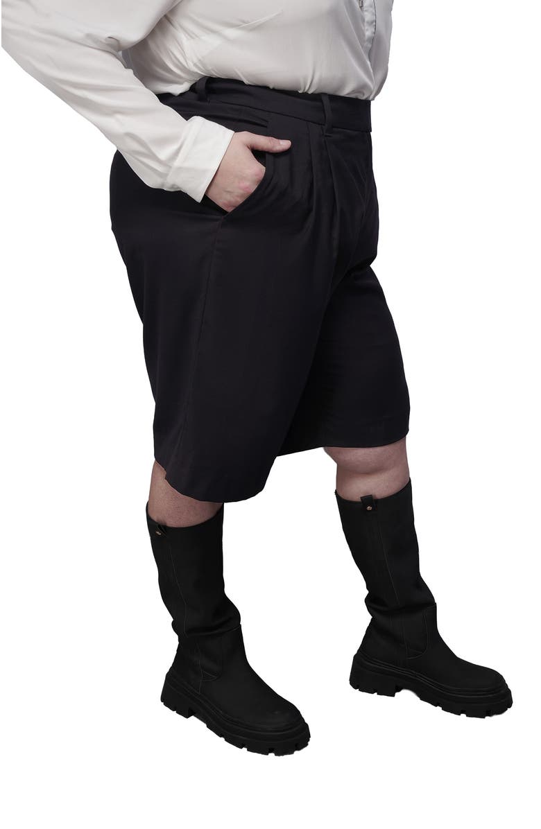 WILDFANG The Empower Wide Leg Short, Alternate, color, Black