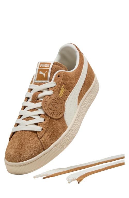 Puma Charles F. Stead Suede Sneaker In White