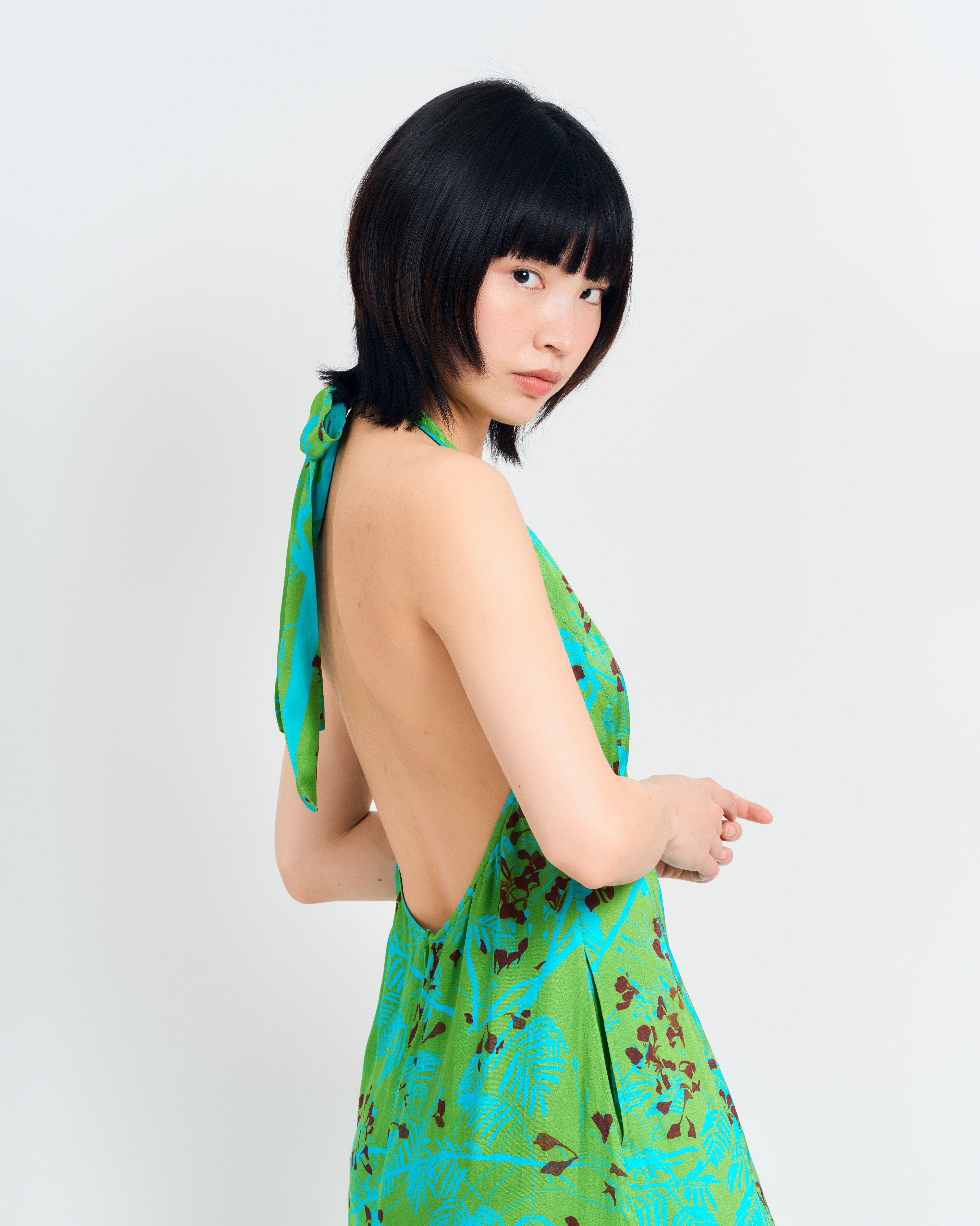 "Coco Dream" Halter Midi Dress - image 2
