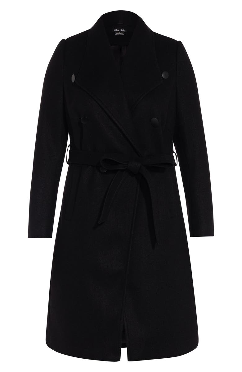 City Chic Sultry Military Coat, Alternate, color,