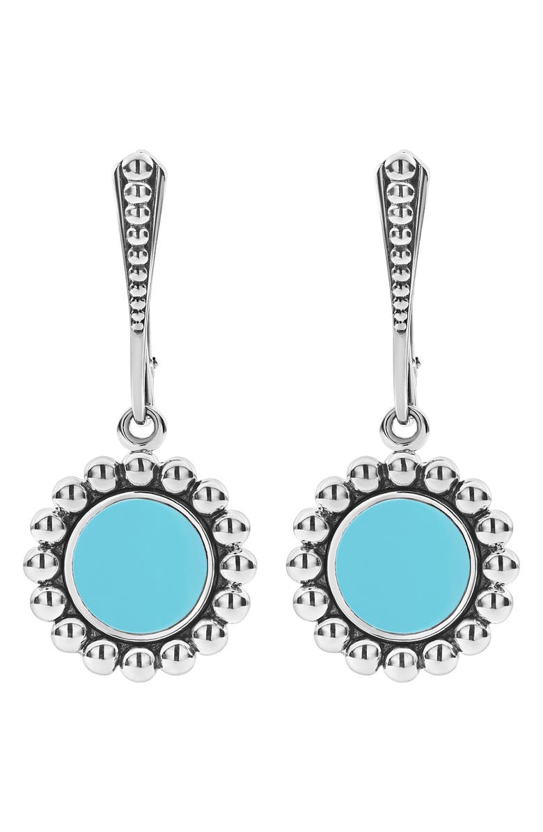 LAGOS Maya Blue Ceramic Drop Earrings, Main, color,