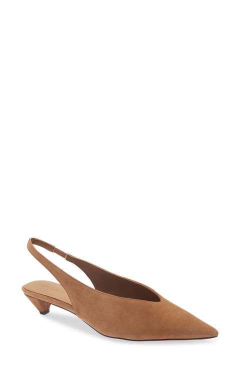Mariette Kitten Heel Slingback Pump (Women)
