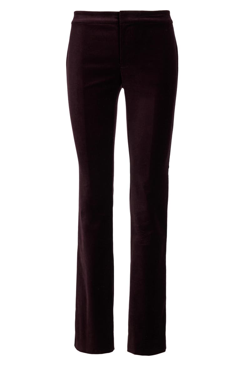 Soft Stretch Velvet Pants, Alternate, color, ROYAL CLARET VELVET