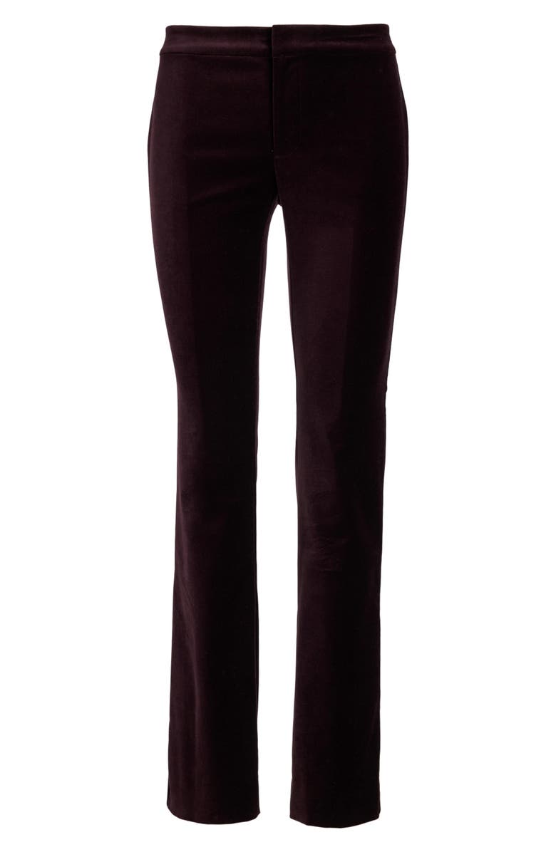Lauren Ralph Lauren Soft Stretch Velvet Pants, Alternate, color, Royal Claret Velvet