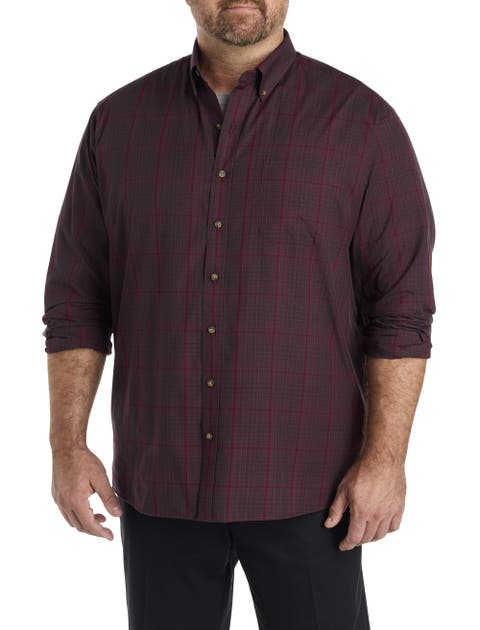 Big & Tall EZ-Care Large Plaid Sprt Shirt