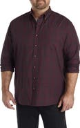 Harbor Bay by DXL Big & Tall EZ-Care Large Plaid Sprt Shirt