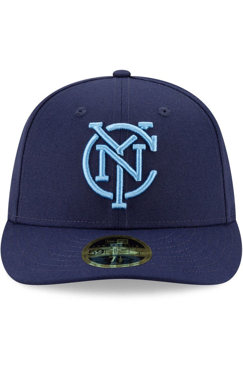 New Era Men's New Era Navy New York City FC Monogram Low Profile 59FIFTY Fitted Hat, Alternate, color,