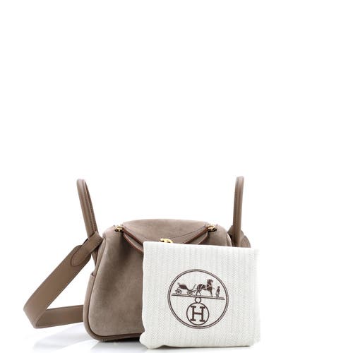 Pre-owned Hermes Hermes Lindy Bag Grizzly And Swift Mini