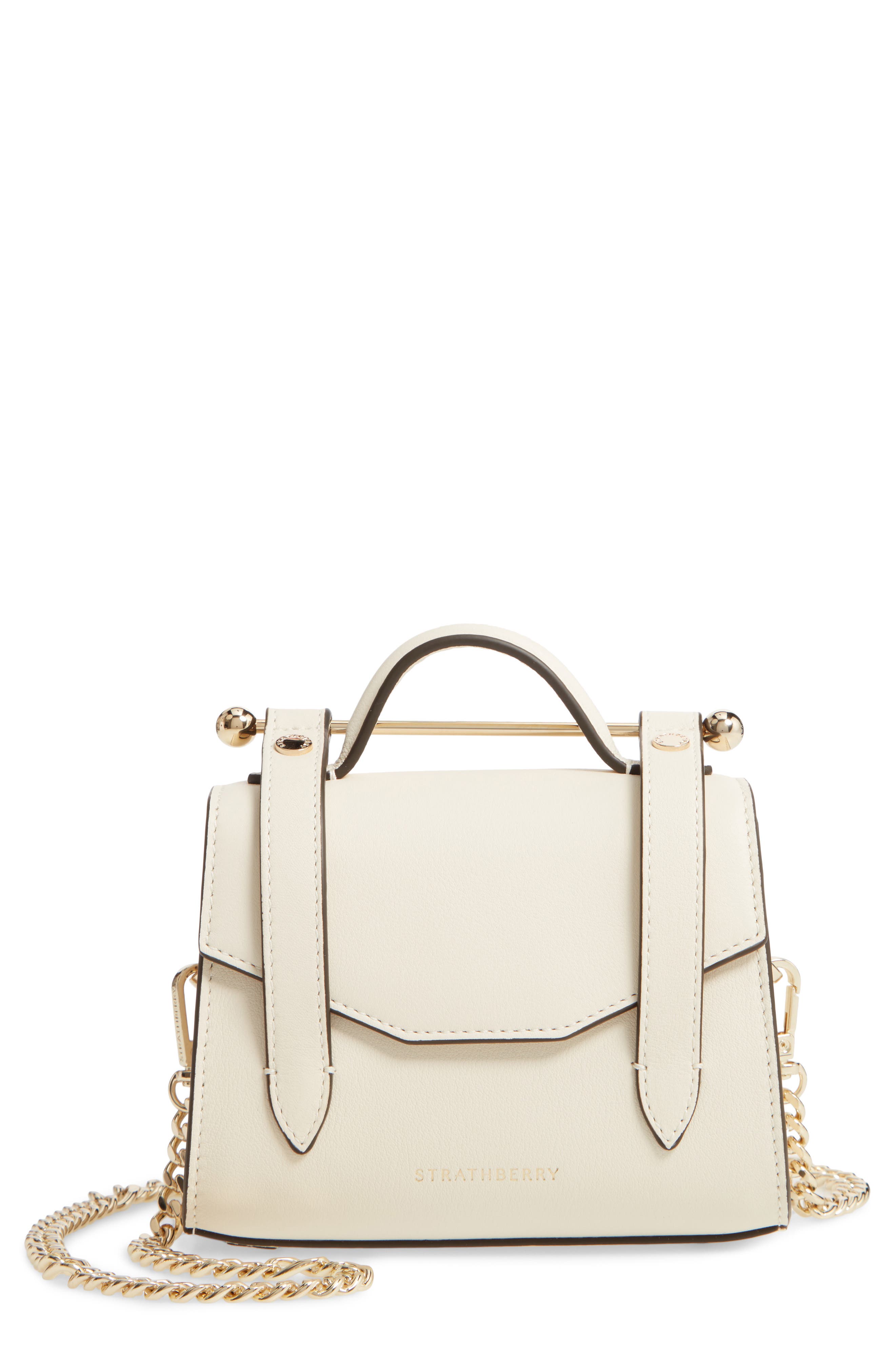 Strathberry Micro Allegro Calfskin Leather Tote, Main, color, 