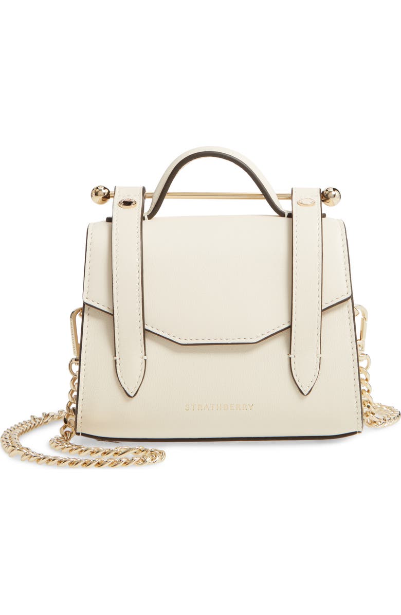 Strathberry Micro Allegro Calfskin Leather Tote, Main, color,