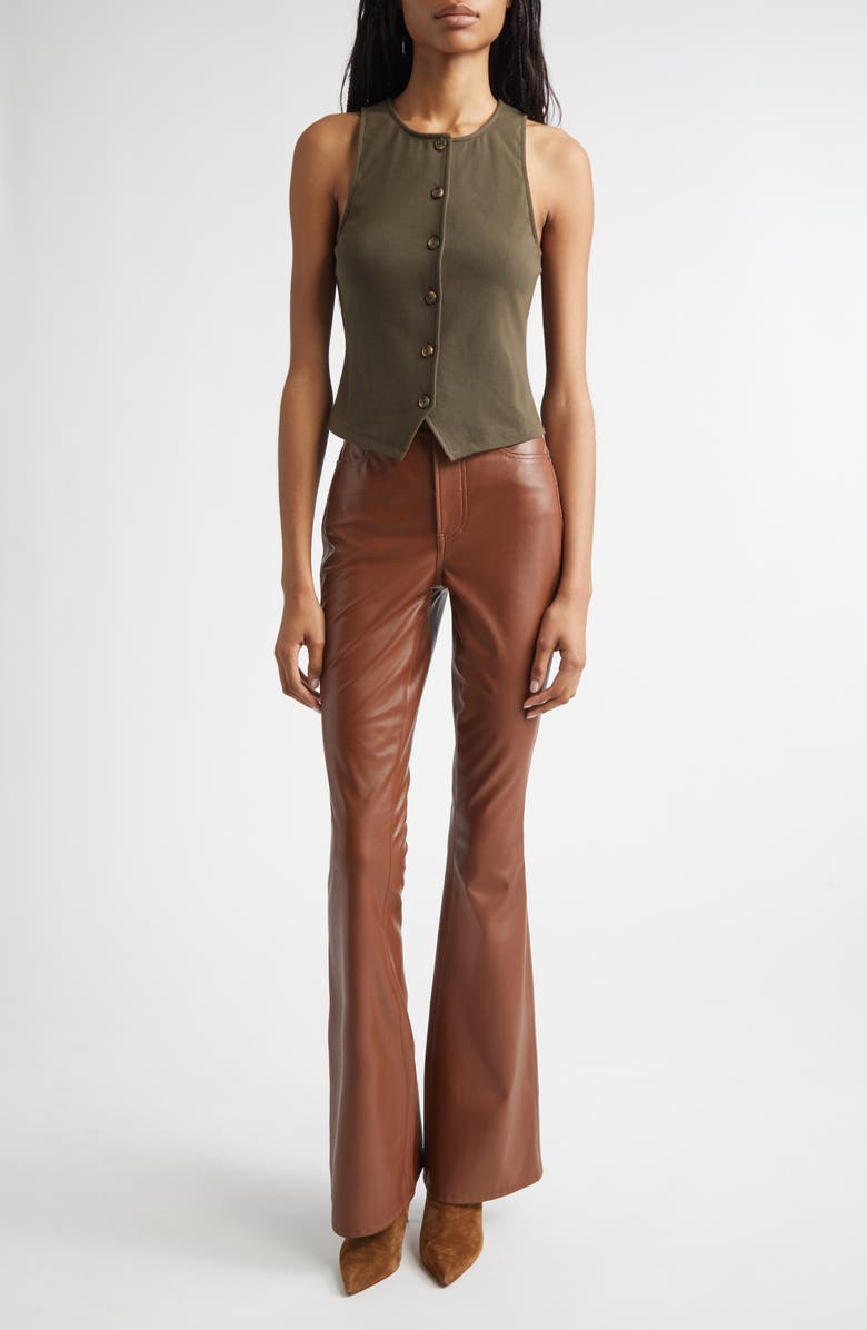 Veronica Beard Caroline Knit Vest, Alternate, color, Cypress