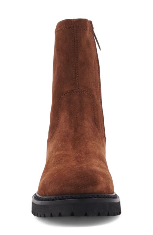 Aquatalia Maryann Suede Bootie In Brown