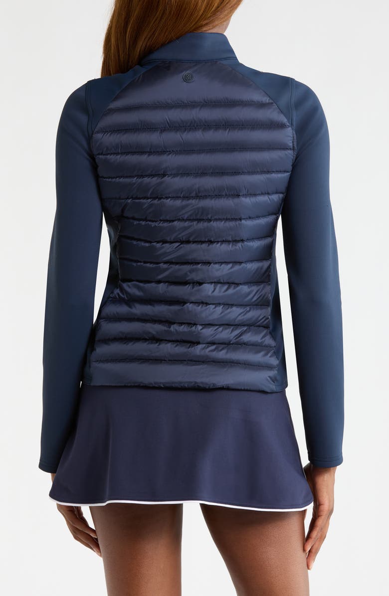 G/FORE Hybrid Quilted V-Down Golf Jacket, Alternate, color, Twilight