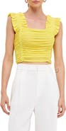 Endless Rose Ruffle Pleat Crop Tank