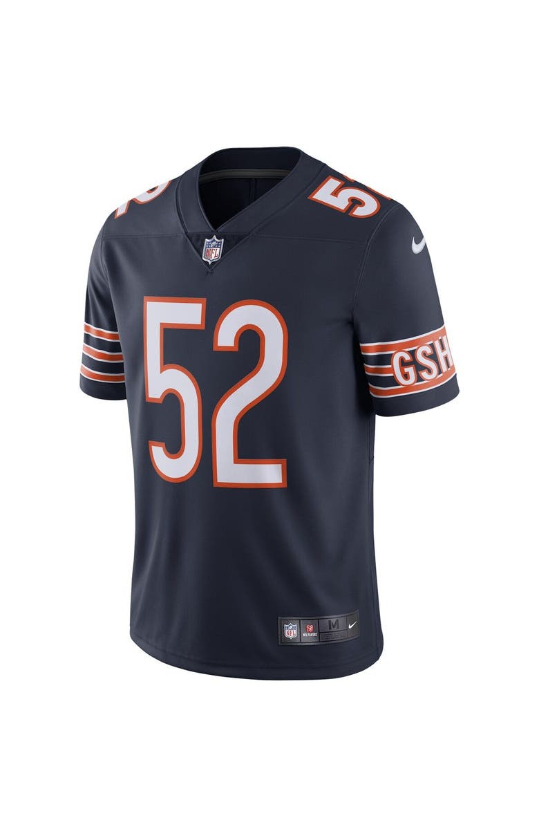 Nike Men's Nike Khalil Mack Navy Chicago Bears Vapor Limited Jersey, Alternate, color,