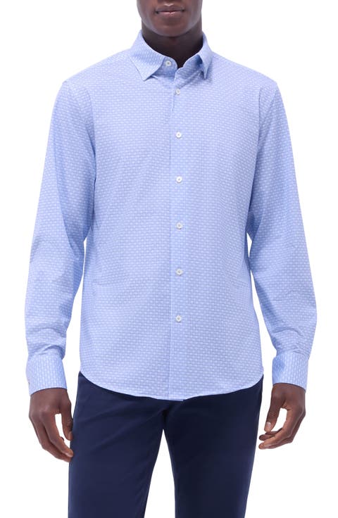 Jules OoohCotton® Grid Print Button-Up Shirt