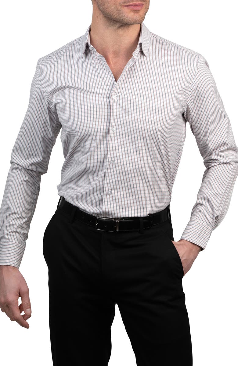 Lucky Brand Slim Fit Dress Shirt, Main, color, 