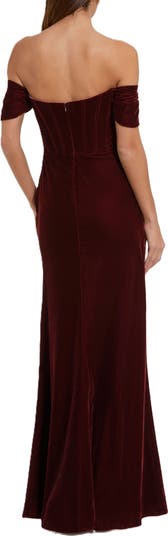 【Mac Duggal】Off-the-Shoulder Velvet Bustier Gown Mac Duggal Off the Shoulder Velvet Bustier Gown | Nordstrom
