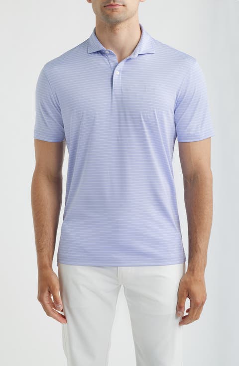 Beau Stripe Performance Polo