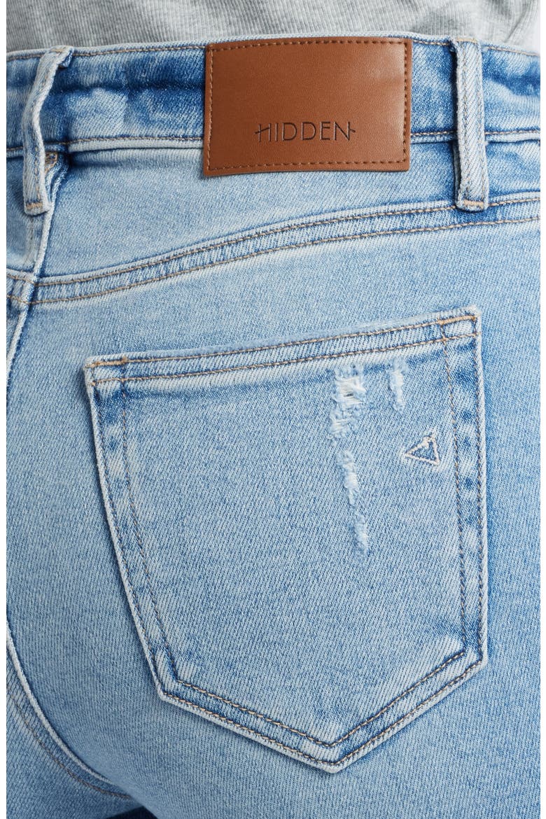 Ripped Straight Leg Jeans, Alternate, color, MEDIUM WASH