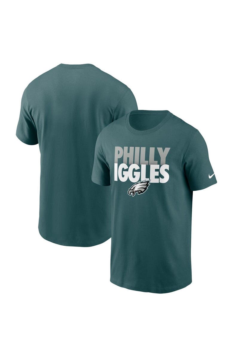 Nike Men's Nike Midnight Green Philadelphia Eagles Hometown Collection Iggles T-Shirt, Main, color, 