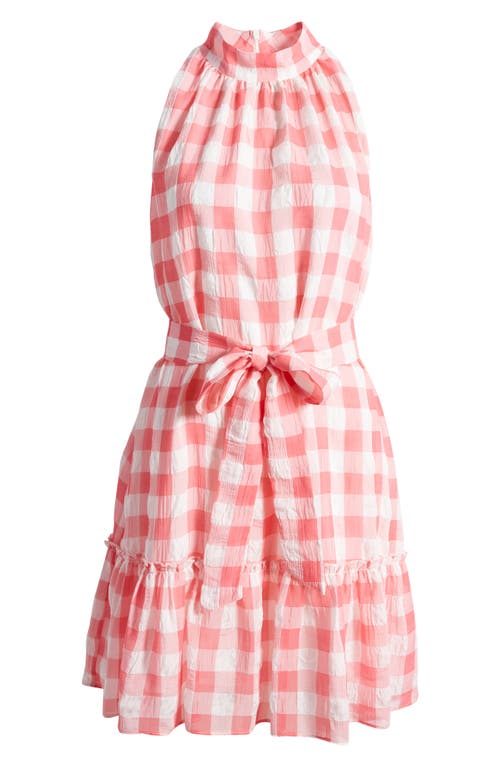 SAM EDELMAN SAM EDELMAN PICNIC CHECK A-LINE MINIDRESS 