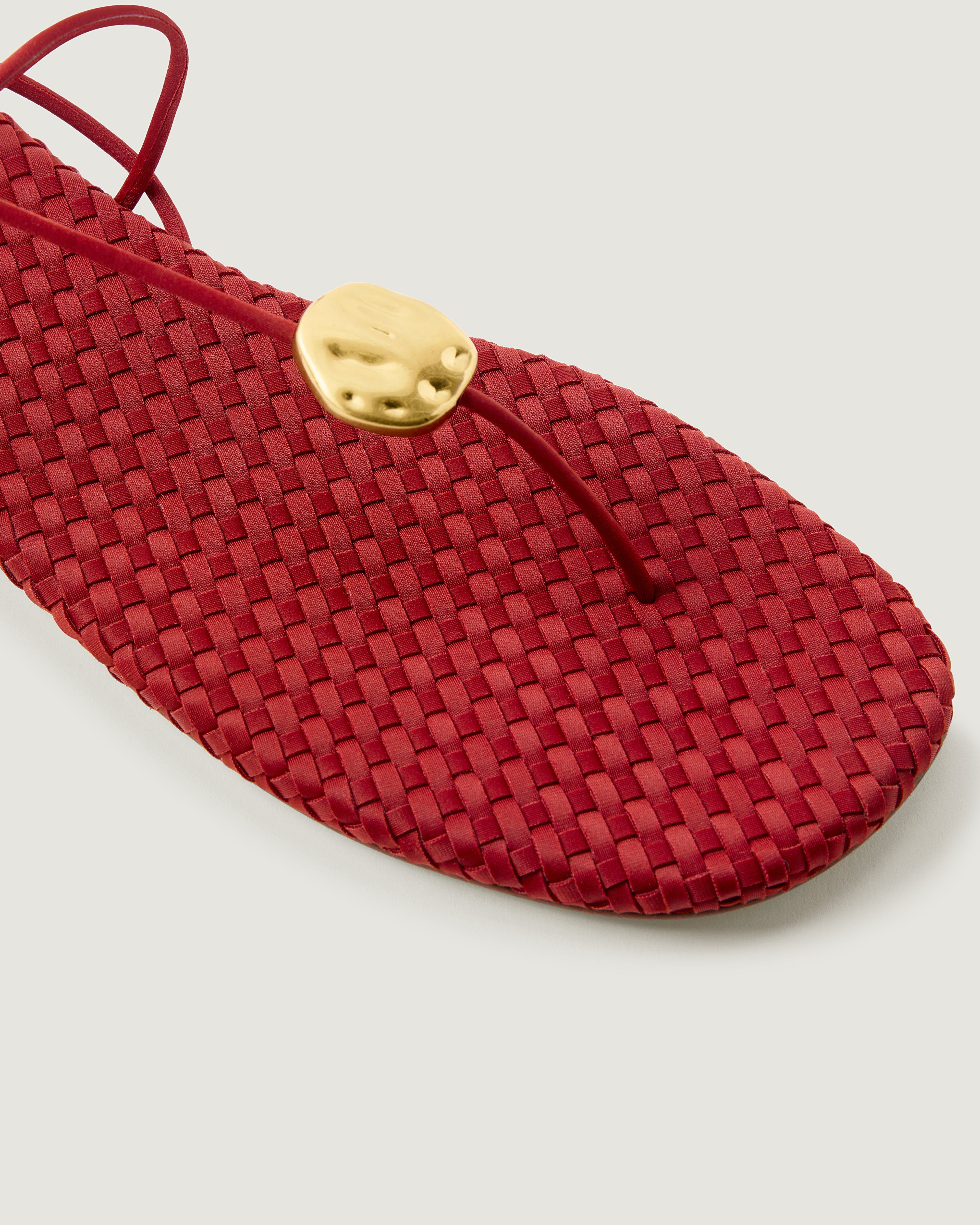 Gaia Sandal, Alternate, color, Rosso