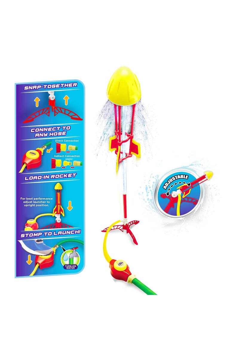 Lanard Water Powered Hydro Jet Rocket, Extreme Propulsion, Alternate, color, Multicolored