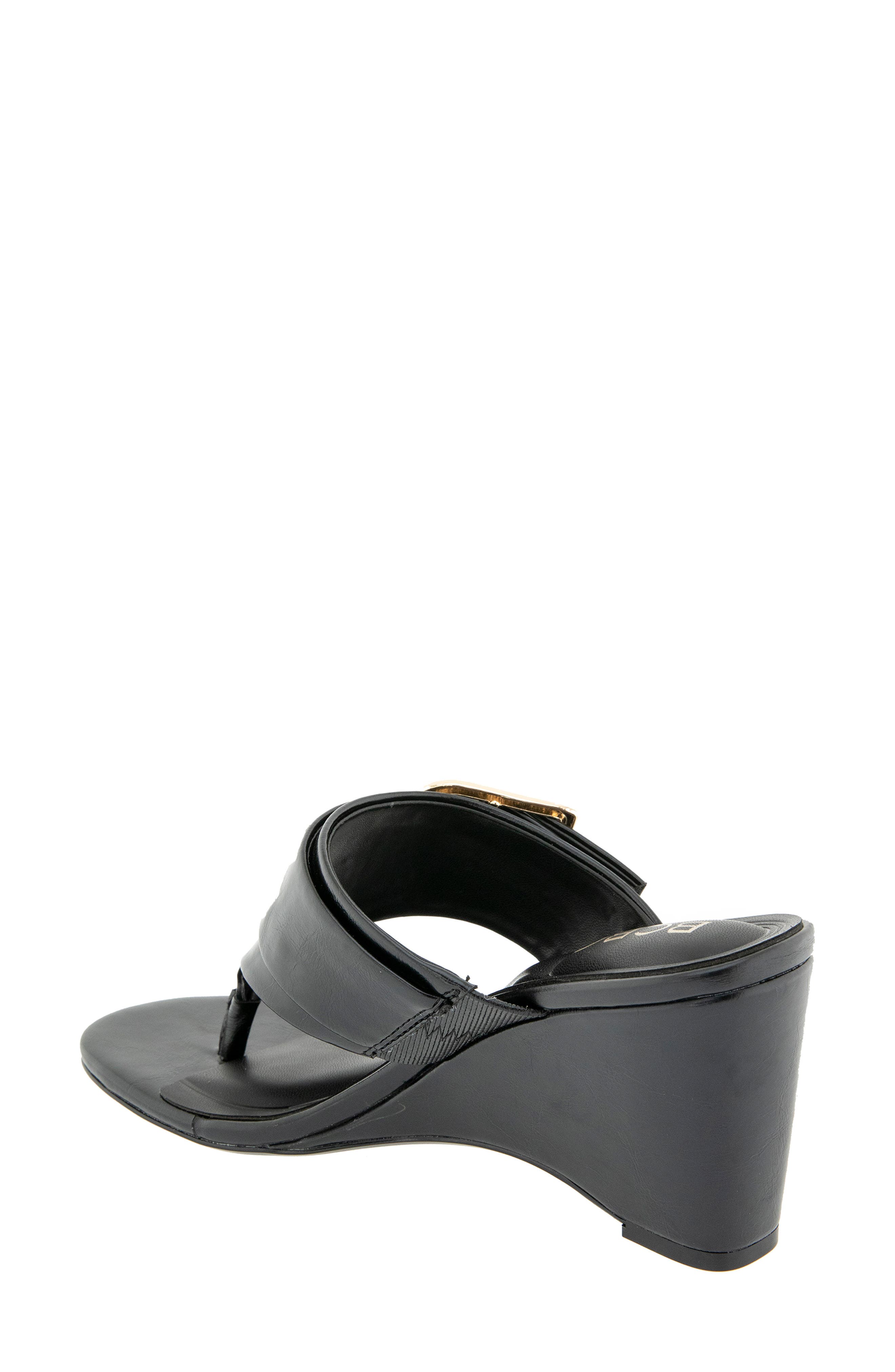 BCBGeneration Seema Wedge Slide Sandal, Alternate, color, Black