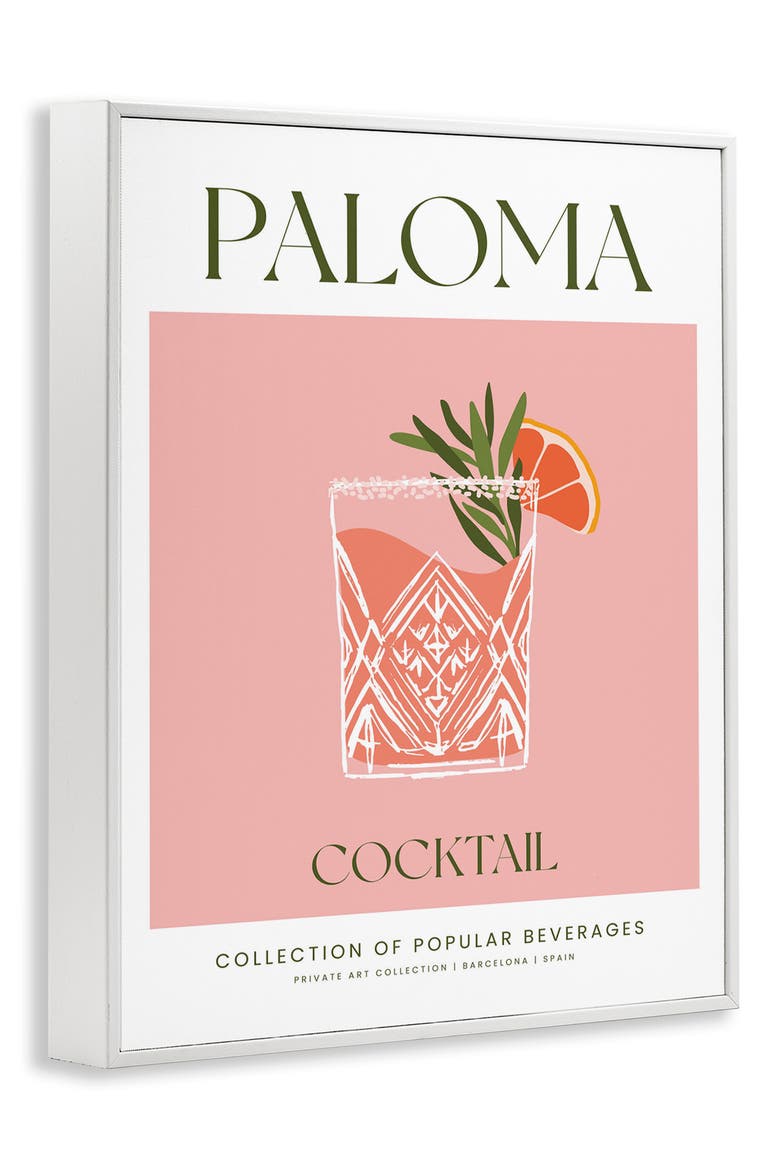 Paloma Framed Art Print, Alternate, color, PINK