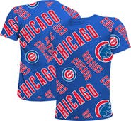 STITCHES Youth Stitches Royal Chicago Cubs Allover Team T-Shirt
