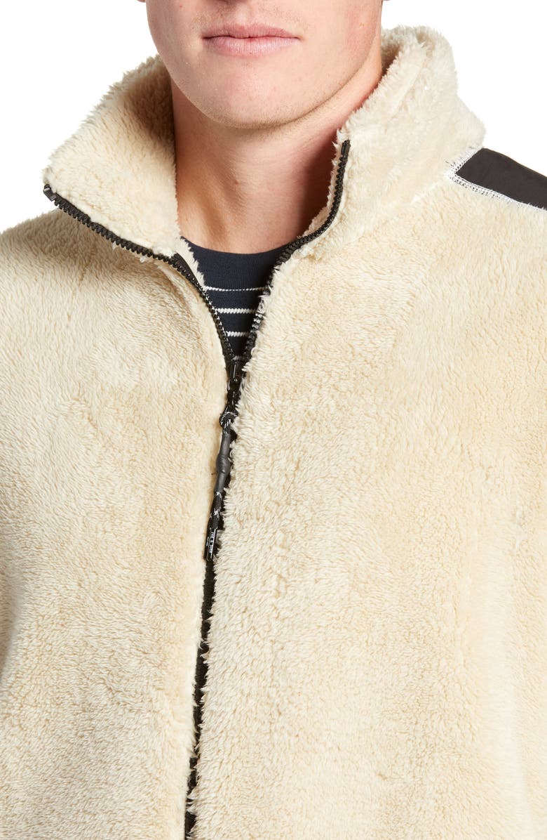 rag & bone Regular Fit Fleece Jacket, Alternate, color, 