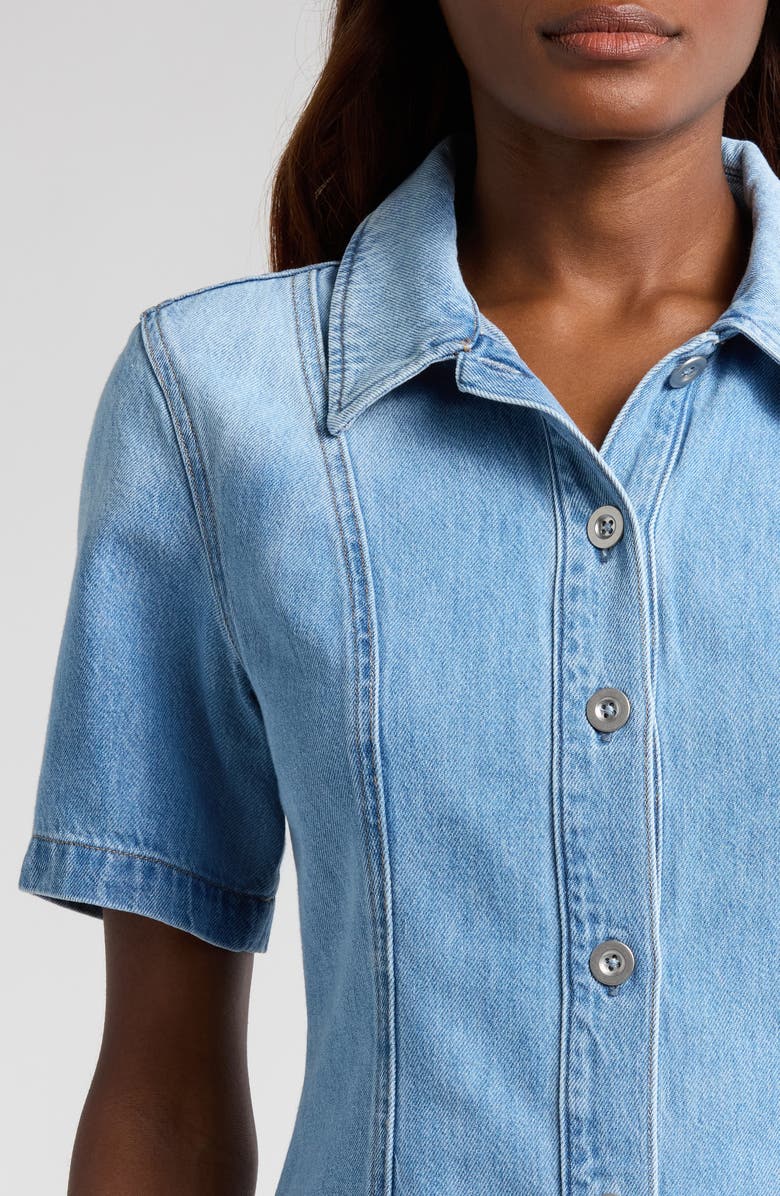 Pistola Cyndi Short Sleeve Denim Button-Up Shirt, Alternate, color, Palo Alto