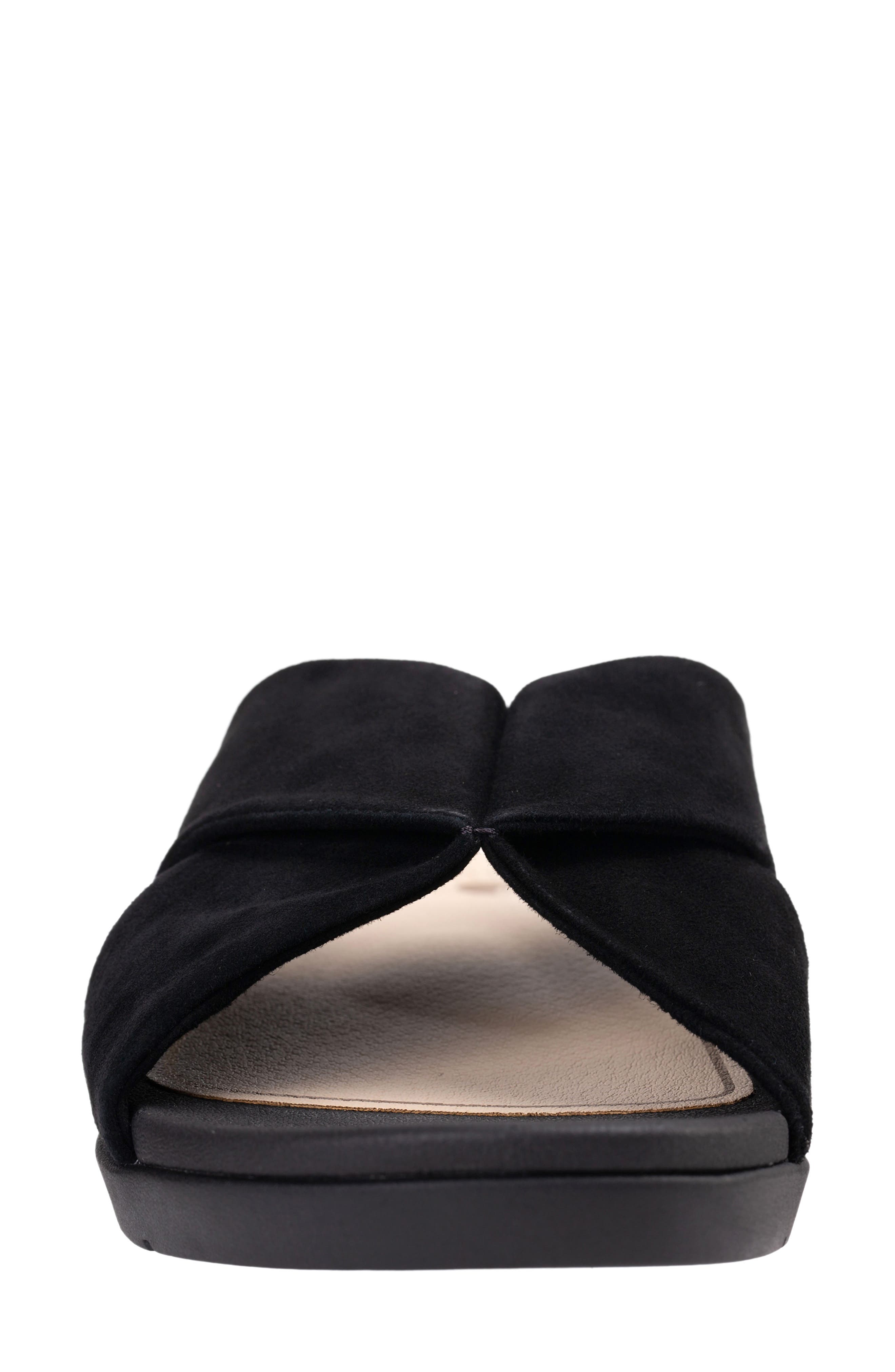 Riviera Slide Sandal, Alternate, color, BLACK/ BLACK