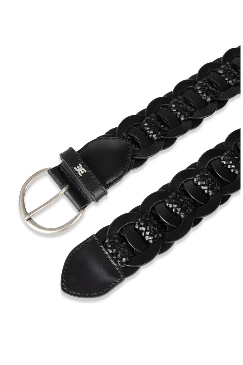 Link Woven Belt, Alternate, color, BLACK