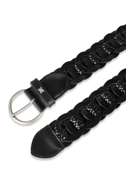 Sam Edelman Link Woven Belt In Black