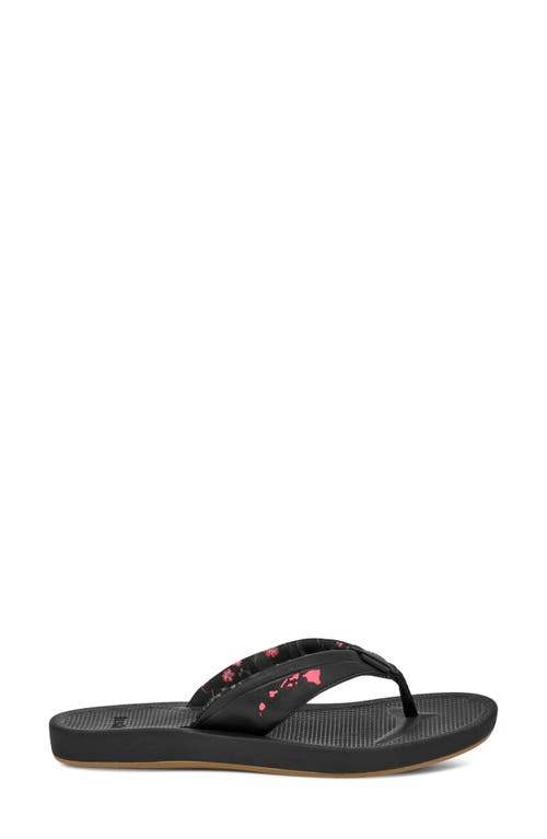 Sanuk Cosmic Aquarius Water Friendly Flip Flop In Black