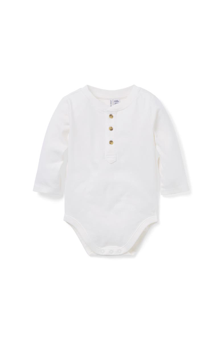 Janie and Jack Baby Henley Bodysuit, Main, color, Ivory