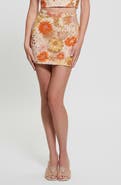 GUESS Fia Floral Sequin Miniskirt