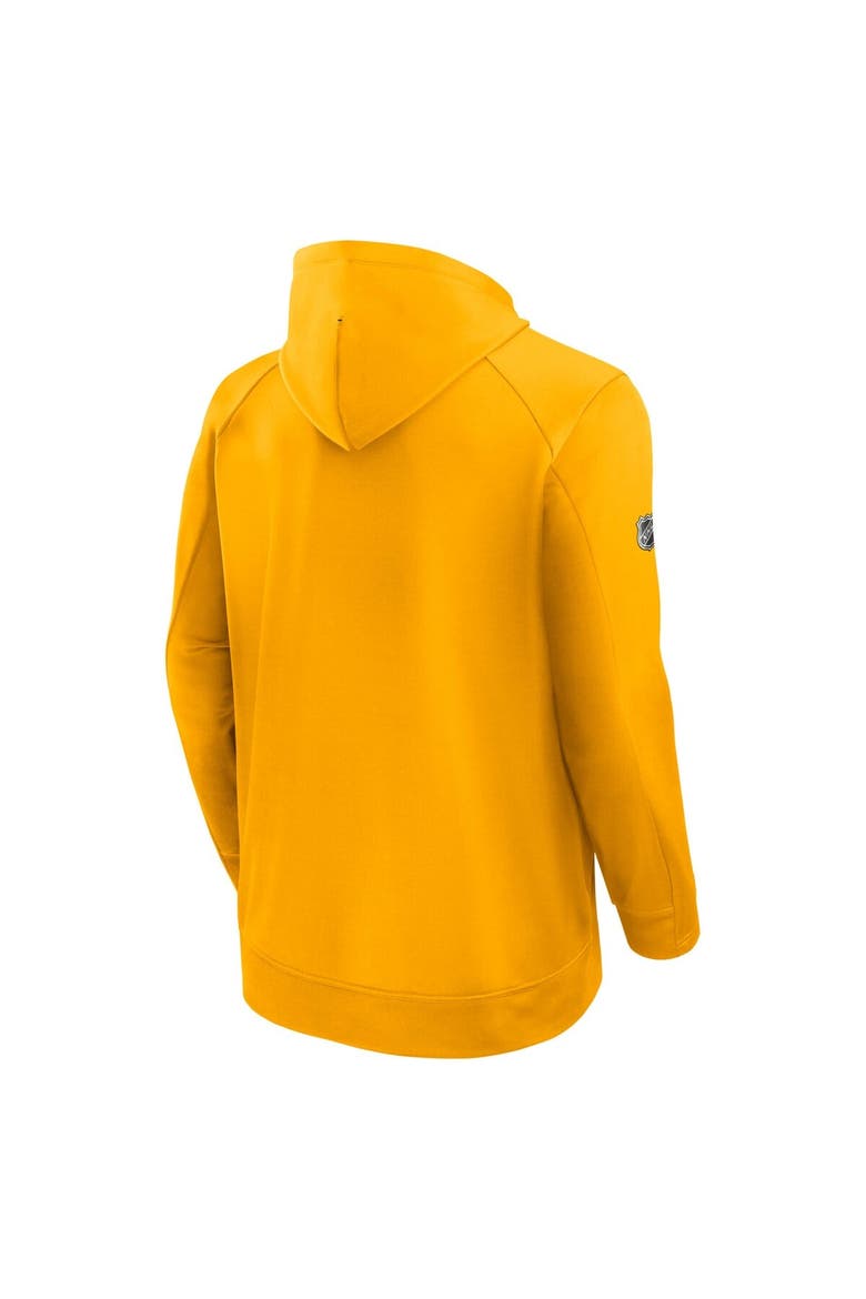 Men's Fanatics  Gold Boston Bruins Authentic Pro Rink Fleece Pullover Hoodie, Alternate, color, Gold