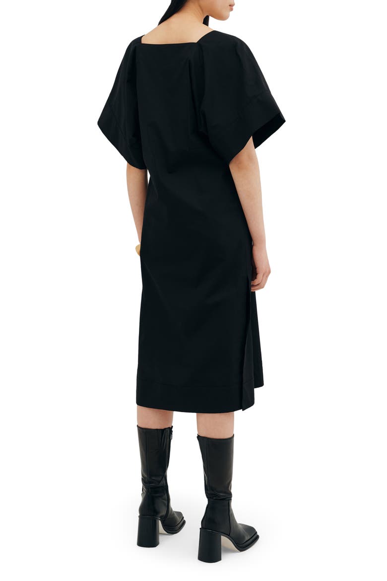 Lagos Midi Dress, Alternate, color, BLACK