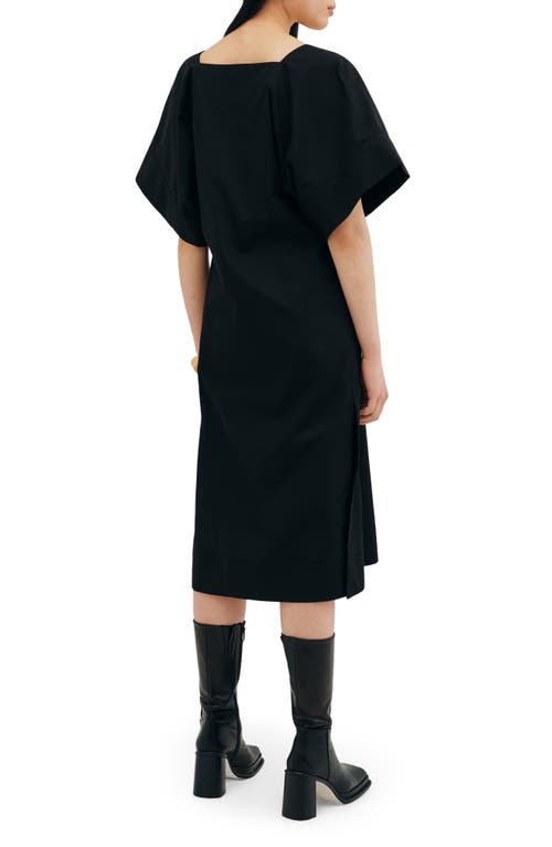 Two Lines By Marcella Lagos Midi Dress In Black