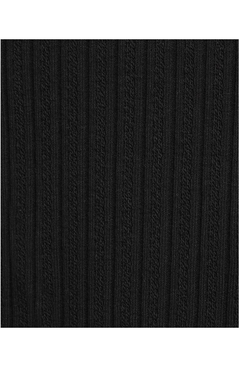 Lands
 End Sleeveless Pointelle Rib Boat Neck Tank, Alternate, color, Black