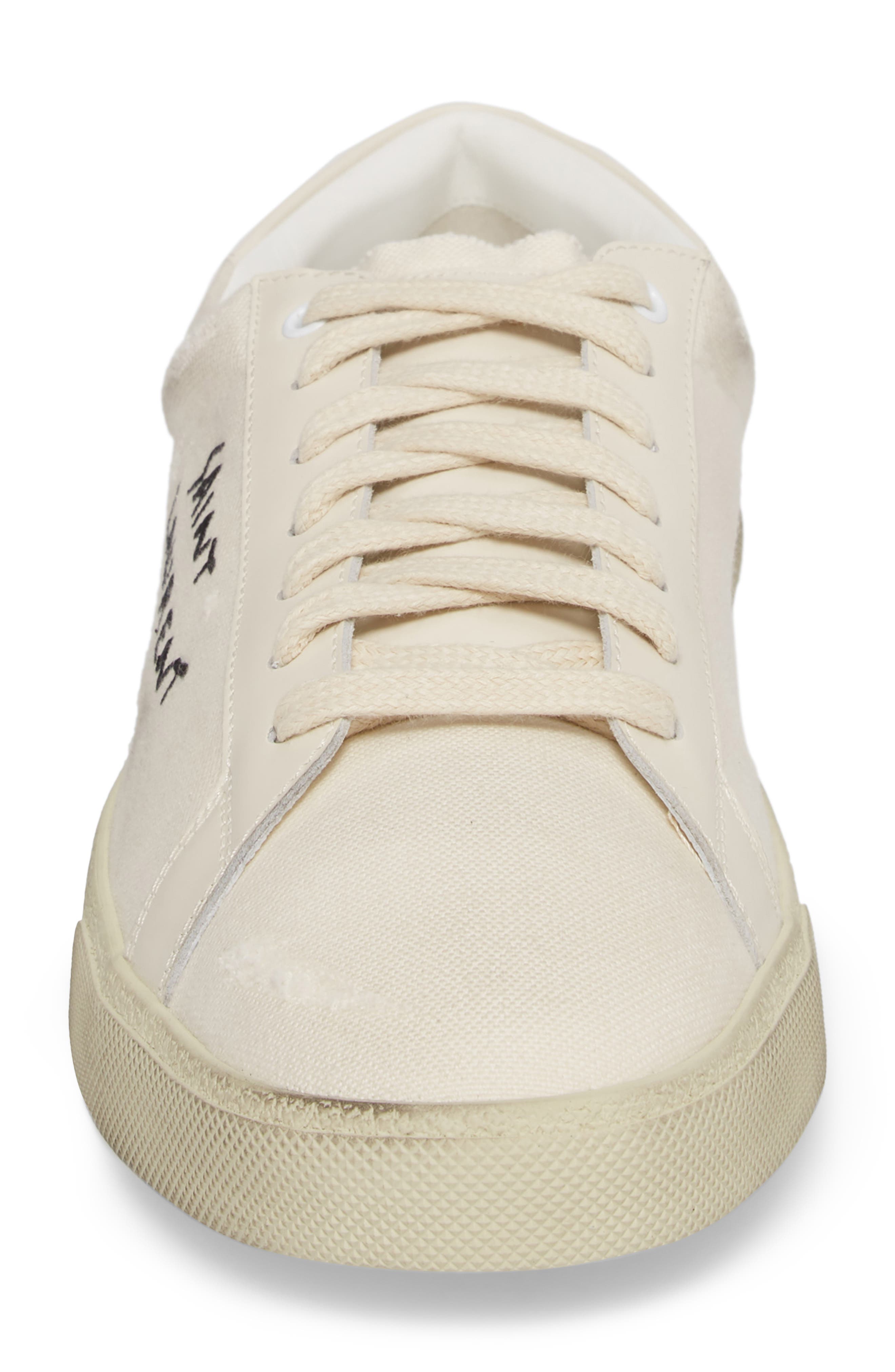 Logo Embroidered Sneaker, Alternate, color, 9113 PANNA/PANNA