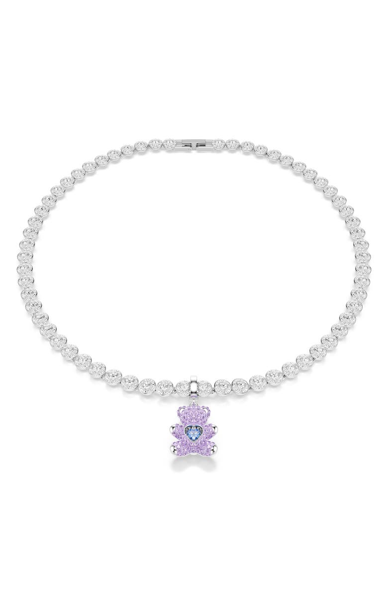 Swarovski Idyllia Crystal Teddy Bear Charm, Alternate, color, 