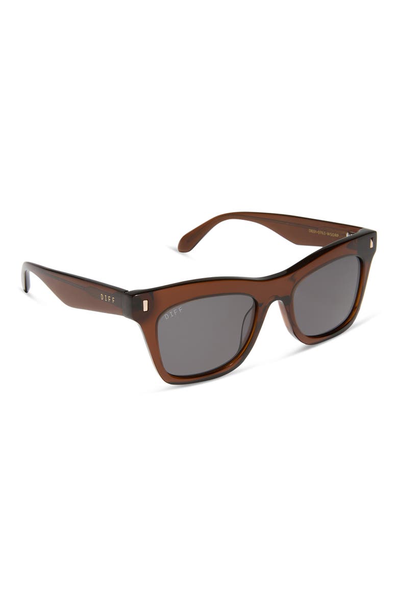 Bradley 50mm Cat Eye Sunglasses, Alternate, color, WHISKEY / GREY