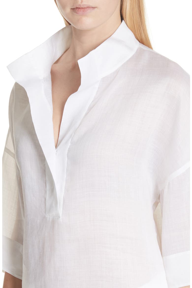Silvia Blouse, Alternate, color, WHITE