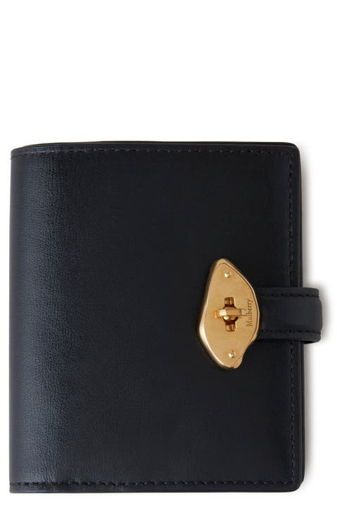 Lana Compact High Gloss Leather Bifold Wallet