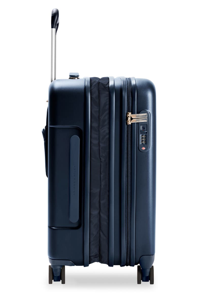 Sympatico Essential 22-Inch Expandable Spinner Carry-On, Alternate, color, NAVY