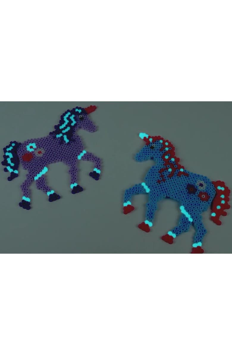 SES Creative Beedz Fantasy Horses, 1200 Fusible Iron On Beads, Kids 5+, Alternate, color, Multicolored